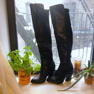Dolce Vita over the knee wedge boots